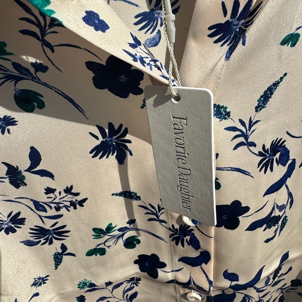 Favorite Daughter The Lauren Top | Pretty In Pink Floral blouse - Picture 6 of 15